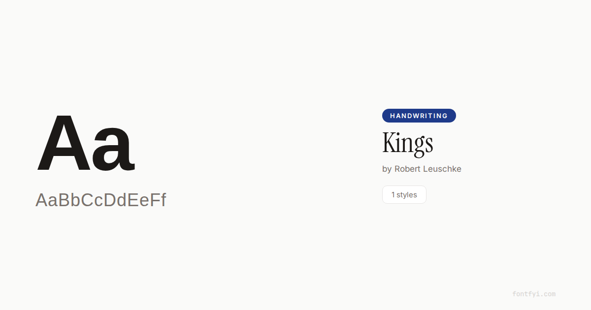 Kings Script Font Kings Font — Free Download & Preview — FontFYI