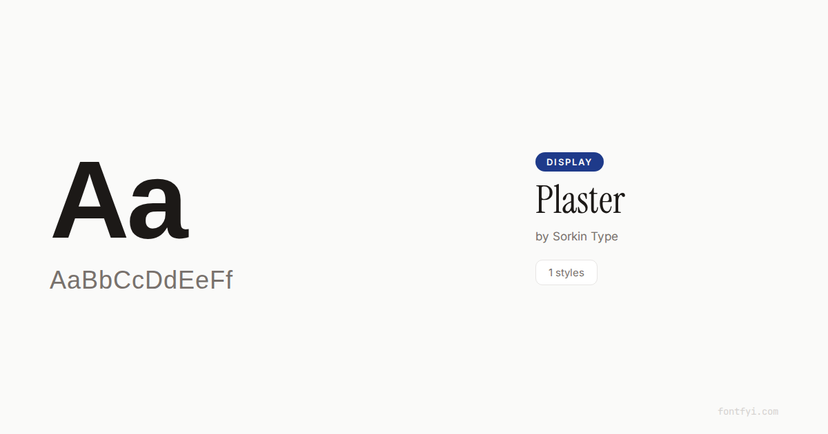 Plaster Rounded Font Plaster Font — Free Download & Preview — FontFYI