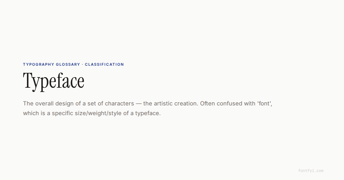 Typeface: Definition & Examples — FontFYI