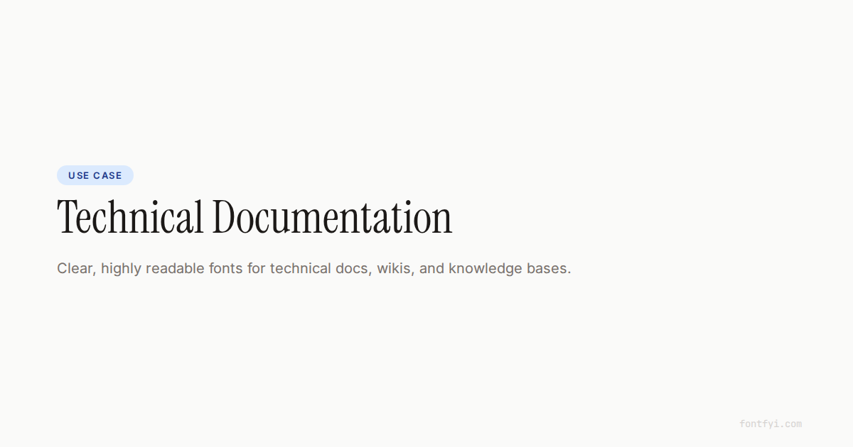 Technical Note Font Best Fonts for Technical Documentation — FontFYI